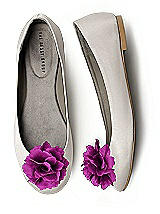 Crinkle Chiffon Flower Shoe Clip