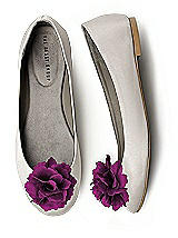 Crinkle Chiffon Flower Shoe Clip