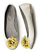 Crinkle Chiffon Flower Shoe Clip