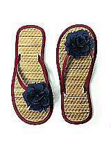 Flower Trimmed Bridesmaid and Bridal Flip Flop