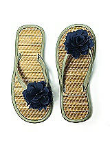 Flower Trimmed Bridesmaid and Bridal Flip Flop
