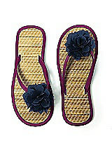 Flower Trimmed Bridesmaid and Bridal Flip Flop