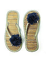 Flower Trimmed Bridesmaid and Bridal Flip Flop