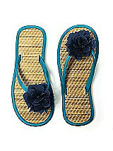 Flower Trimmed Bridesmaid and Bridal Flip Flop