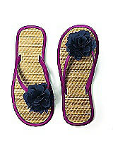Flower Trimmed Bridesmaid and Bridal Flip Flop