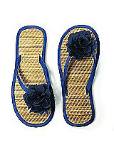 Flower Trimmed Bridesmaid and Bridal Flip Flop