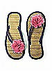Flower Trimmed Bridesmaid and Bridal Flip Flop