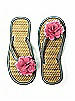 Flower Trimmed Bridesmaid and Bridal Flip Flop