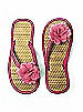 Flower Trimmed Bridesmaid and Bridal Flip Flop