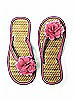 Flower Trimmed Bridesmaid and Bridal Flip Flop
