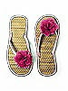 Flower Trimmed Bridesmaid and Bridal Flip Flop