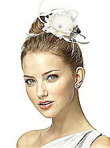 Feather Flower Clip Headpiece