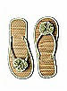 Pom Pom Flower Trimmed Bridesmaid and Bridal Flip Flop