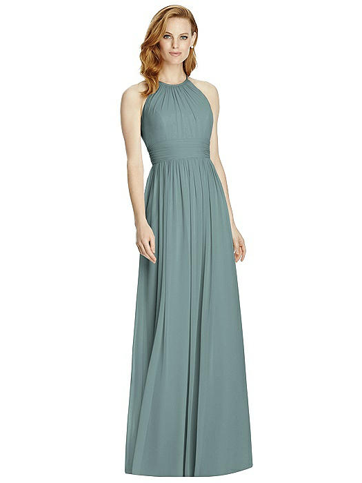 Emerald Green Halter Bridesmaid Dress